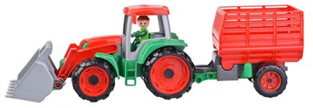 LENA - Truxx Traktor S Přívěsem Na Seno, Ozdobný Kartón