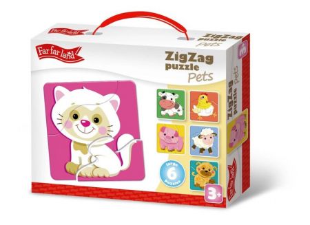 KIDS DO - ZigZag puzzle - domácí zvířátka, Mix produktů