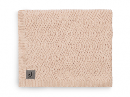 JOLLEIN - Deka pletená 75x100 cm River Knit Pale Pink