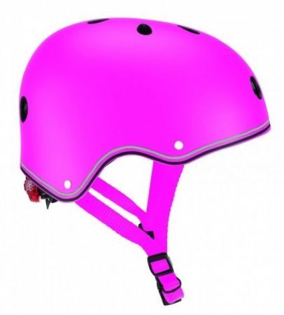 GLOBBER - dětská helma JUNIOR PRIMO LIGHTS Deep Pink XS / S (48-53 cm)