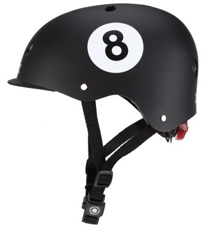 GLOBBER - Dětská helma Elite Lights Black - 8-Ball XS / S