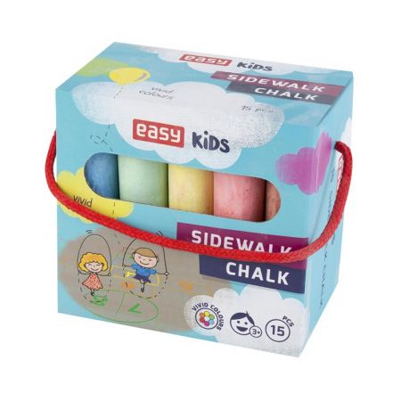 EASY - EASY Colours-chodníkové křídy 15 ks/sada