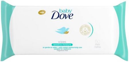 DOVE - Ubrousky vlhčené Sensitive 50ks Baby Dove