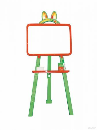 DOLONI - tabule oboustranná ( magnetická / kreslící ) 35cm x 48cm x 7cm - zeleno-oranžová