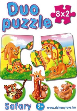 DOHÁNY TOYS - Puzzle duo mix 8x2ks