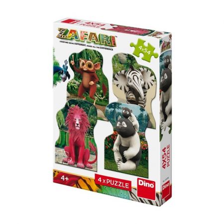 DINOTOYS - Zafar: Zoombie A KAMARÁDI 4x54 Puzzle