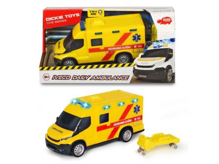 DICKIE - Ambulance Iveco, česká verze, 18 cm