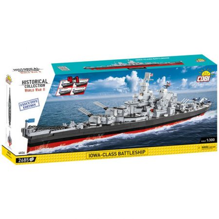 COBI - II WW IOWA-class battleship 4 v 1, 1:300, 2685 k EXECUTIVE