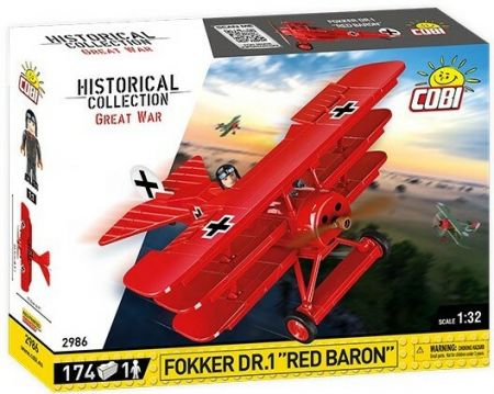 COBI - Great War Fokker Dr. I Red Baron, 1:32, 178k, 1f