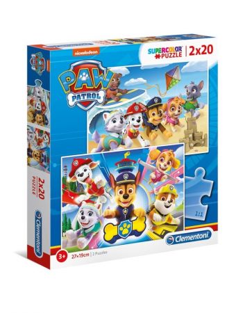 CLEMENTONI - Puzzle 2x20 Paw Patrol