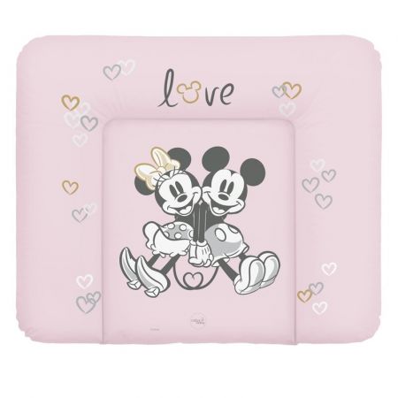 CEBA - Podložka přebalovací měkká na komodu 85x72 Disney Minnie & Mickey Pink