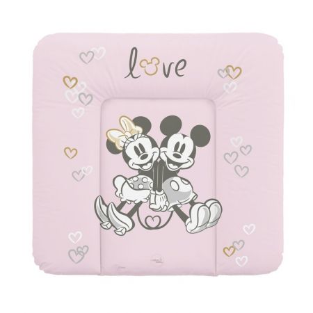 CEBA - Podložka přebalovací měkká na komodu 75x72 Disney Minnie & Mickey Pink