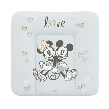 CEBA - Podložka přebalovací měkká na komodu 75x72 Disney Minnie & Mickey Grey