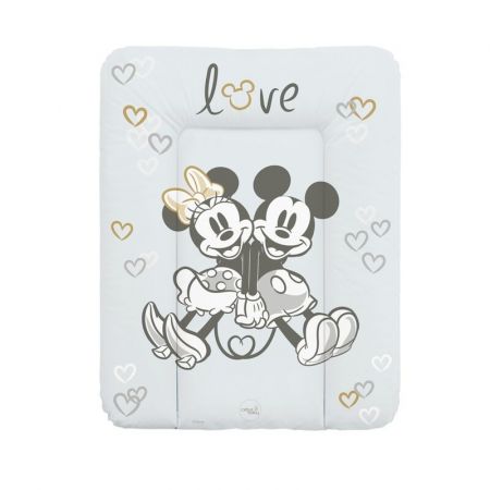 CEBA - Podložka přebalovací měkká na komodu 50x70 Disney Minnie & Mickey Grey