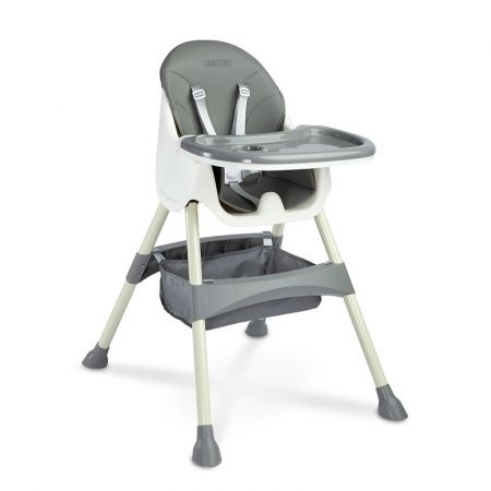 CARETERO - Jídelní židlička 2v1 Bill grey