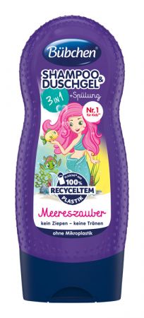 BÜBCHEN - Kids šampon a sprchový gel 2v1 Malá mořská panna 230ml