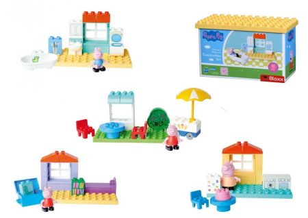 BIG - PlayBig BLOXX Peppa Pig Basic set, 4 druhy, Mix produktů