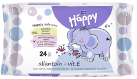 BELLAHAPPY - BABY Vlhčené ubrousky s vitamínem E 24 ks