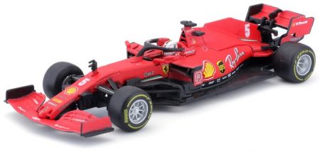 BBURAGO - 1:43 Ferrari Racing F1 SF90 2019 with helmet Sebastian Vettel nr.5