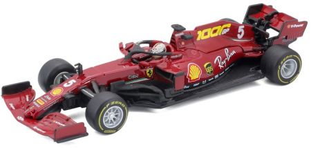 BBURAGO - 1:43 Ferrari Racing F1 SF1000 Tuscan GP 2020 with helmet Sebastian Vettel nr.5