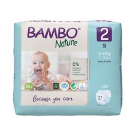BAMBO - Nature Jednorázové pleny 2, 30 ks, pro 3-6 kg