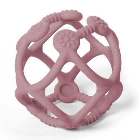 BABYONO - Kousátko silikonové Ortho míček 0 m+ pink