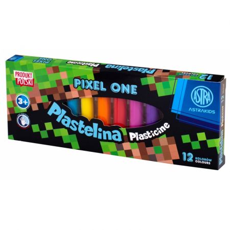 ASTRA - Školní plastelína 12 barev Minecraft Pixel One, 303221005