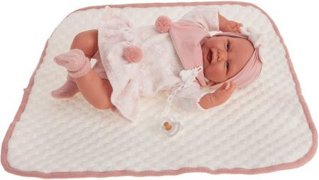 ANTONIO JUAN - 3304 Carla - realistická panenka miminko s měkkým látkovým tělem 40 cm