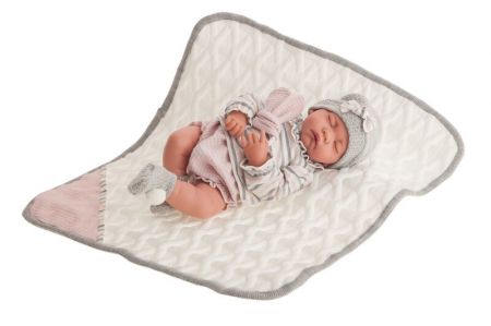 ANTONIO JUAN - 33011 LUNA - spící realistická panenka miminko s měkkým tělem