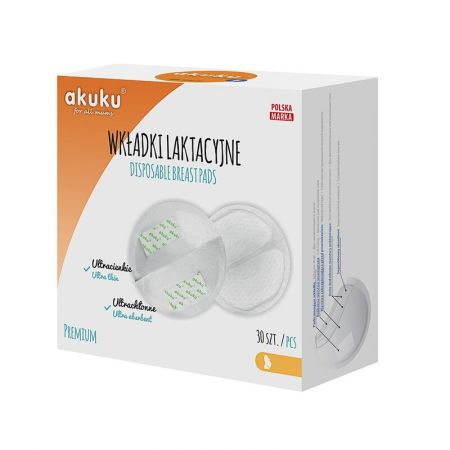 AKUKU - Laktační ultrasavé prsní vložky 30 ks