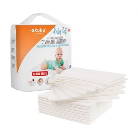 AKUKU - Jednorázové hygienické podložky Baby Soft 40x60cm 15ks