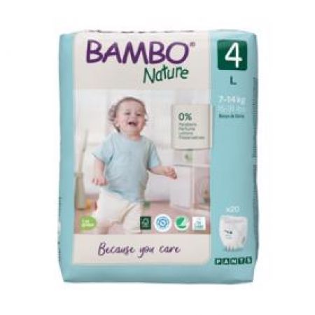 BAMBO - Nature Pants 4 Plenkové kalhotky, 20 ks, pro 7-14 kg