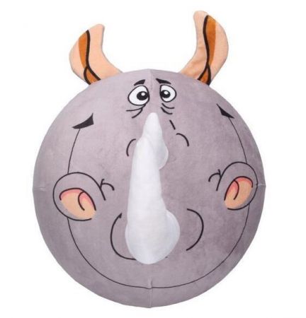 WIKY - Plyšový nafukovací míč Nosorožec 30cm