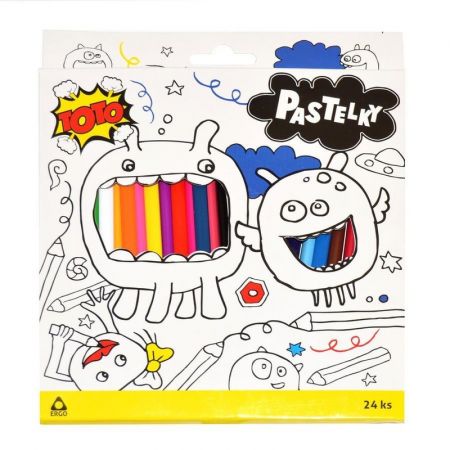 WIKY - Pastelky 24ks, Triangel TOTO