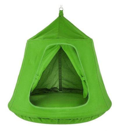 WIKY - Houpačka hnízdo stan zelená 110x120cm