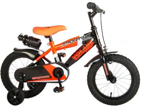 VOLARE - Dětské kolo pro chlapce Sportivo Neon Orange Black 14 