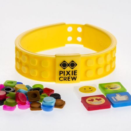 PIXIE CREW - Kreativní náramek EMOJI žlutý