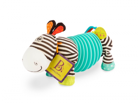 B-TOYS - Tahací harmonika zebra Squeezy Zeeby