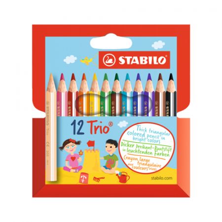 STABILO - Pastelky trojhranné STABILO Trio 12 ks mini