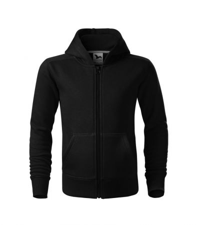 MALFINI (Adler) Dětská mikina Trendy Zipper - Černá | 146 cm (10 let)