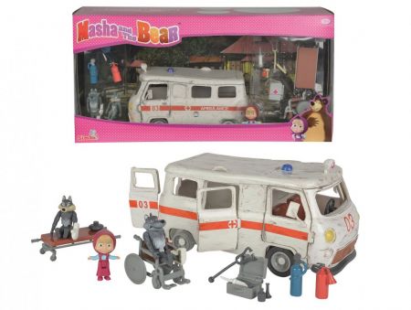 SIMBA - Máša a medvěd Ambulance hrací set