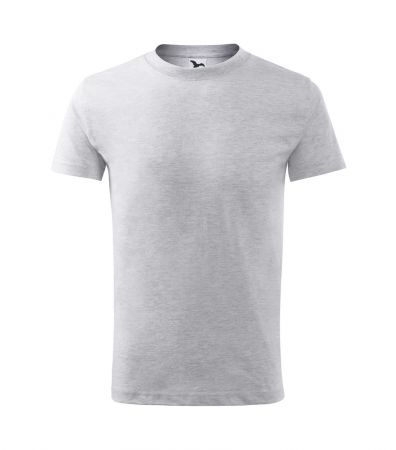 MALFINI (Adler) Dětské tričko Classic New - Světle šedý melír | 158 cm (12 let)