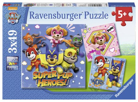 RAVENSBURGER - Tlapková Patrola 3x49 dílků