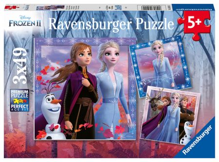 RAVENSBURGER - Disney Ledové království 2 3x49 dílků