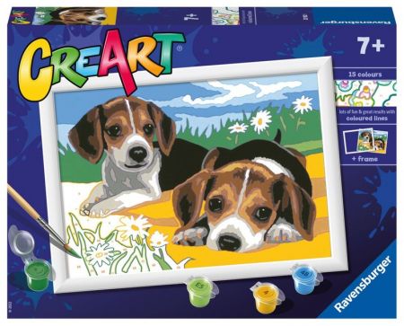 RAVENSBURGER - CreArt Štěňata Jack Russella