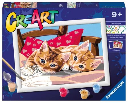 RAVENSBURGER - CreArt Dvě mazlivá koťata