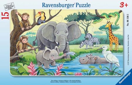 RAVENSBURGER - Africká Zvířata 15 Dílků