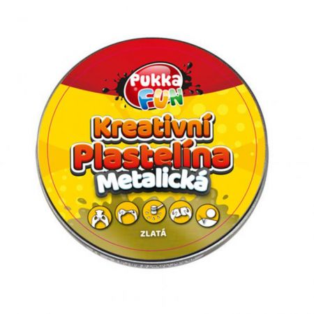 PUKKA PADS - Kreativní plastelína Pukka Fun  zlatá metalická