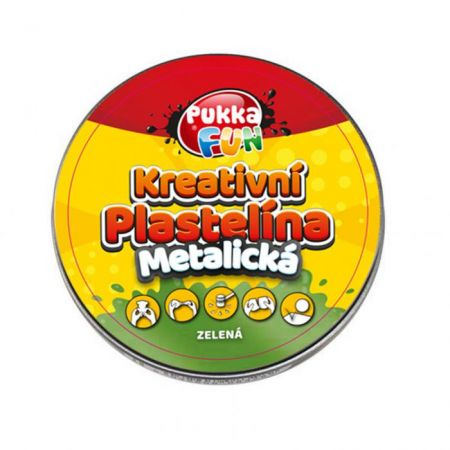 PUKKA PADS - Kreativní plastelína Pukka Fun  zelená metalická