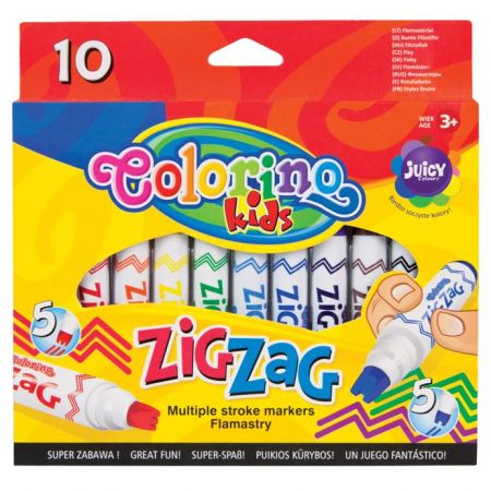 PATIO - Colorino fixy ZIG ZAG 10 barev